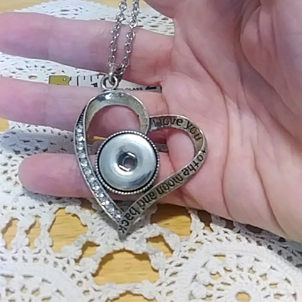 Snap Jewelry Necklace - Love You To The Moon And Back